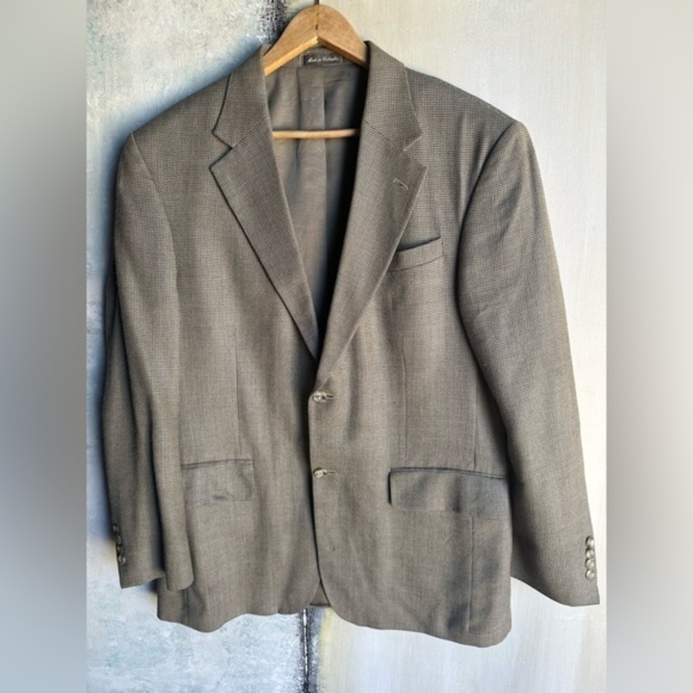 Sale — Oscar de La Renta Silk Wool Suit Jacket, 42R